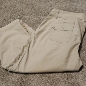 Eddie Bauer ripstop crop pants size 10
